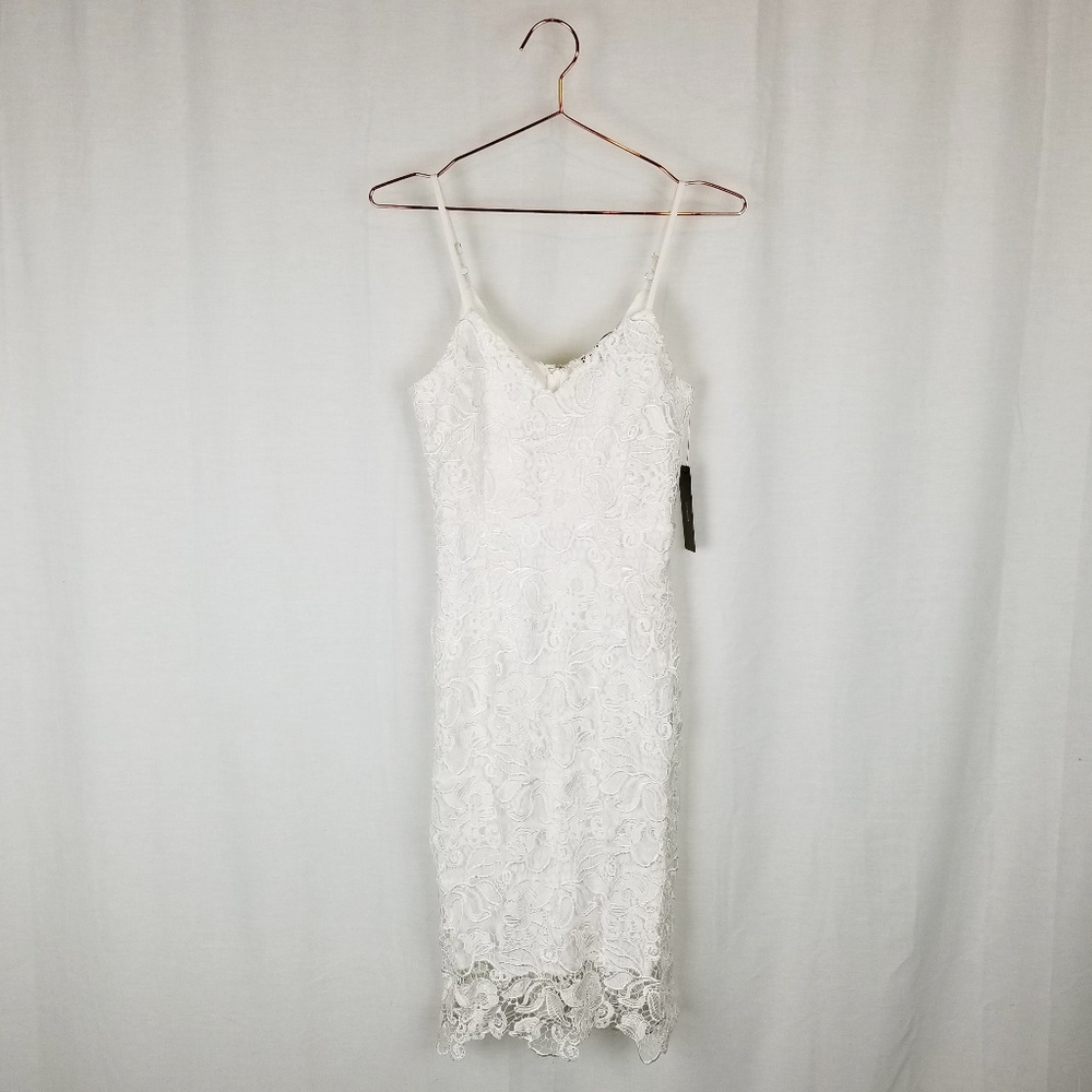 NWOT Lulus white lace bodycon dress size XS - Picture 2 of 7